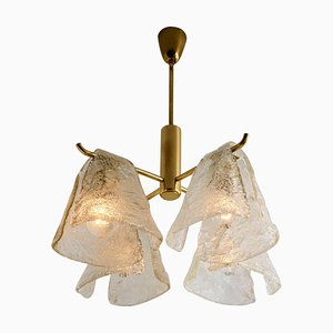 Ice Glass Chandelier by J.T. Kalmar, 1970s-VDW-646096