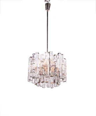 Ice Glass Chandelier by J. T. Kalmar for Kalmar, 1960s-DEK-548127