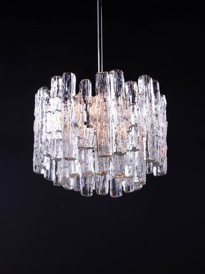 Ice Glass Chandelier by J. T. Kalmar for Kalmar, 1960s-DEK-548127