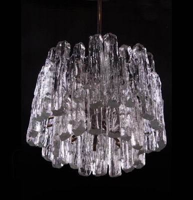 Ice Glass Chandelier by J. T. Kalmar for Kalmar, 1960s-DEK-548127