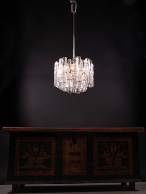 Ice Glass Chandelier by J. T. Kalmar for Kalmar, 1960s-DEK-548127