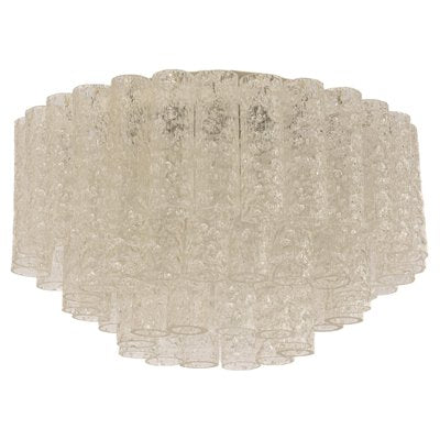 Ice Glass Chandelier from Doria Leuchten, Germany, 1960s-UGR-1318373