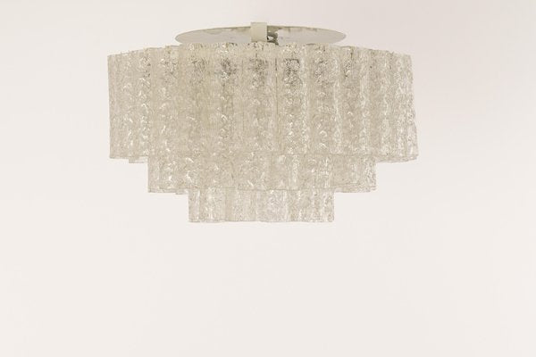 Ice Glass Chandelier from Doria Leuchten, Germany, 1960s-UGR-1318373