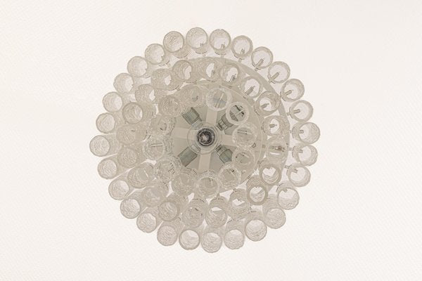 Ice Glass Chandelier from Doria Leuchten, Germany, 1960s-UGR-1318373