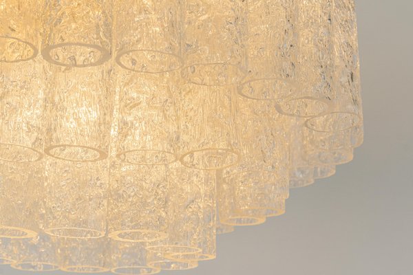 Ice Glass Chandelier from Doria Leuchten, Germany, 1960s-UGR-1318373