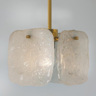 Ice Glass Pendant Lamps by J.T. Kalmar, 1960s-VDW-717060