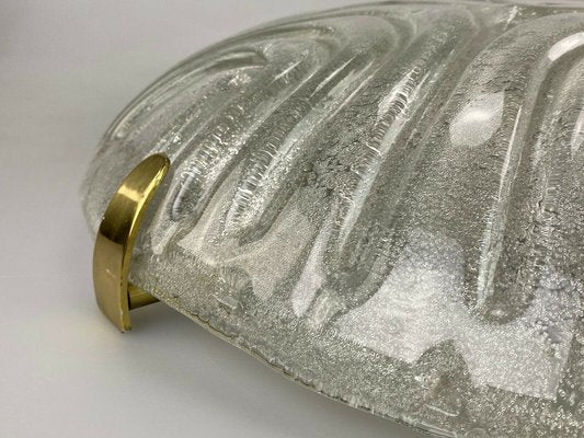 Ice Glass Plafoniere Flush Mount from Hillebrand Lighting, 1960s-EJL-1140669