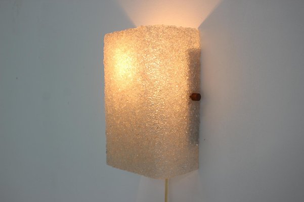 Ice Glass Plastic Lamp, Czechoslovakia, 1960s-TZ-982924