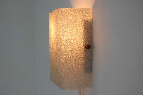 Ice Glass Plastic Lamp, Czechoslovakia, 1960s-TZ-982924