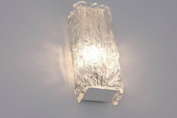 Ice Glass Sconce of Wall Light from Kaiser Leuchten, 1960s-VLZ-632066