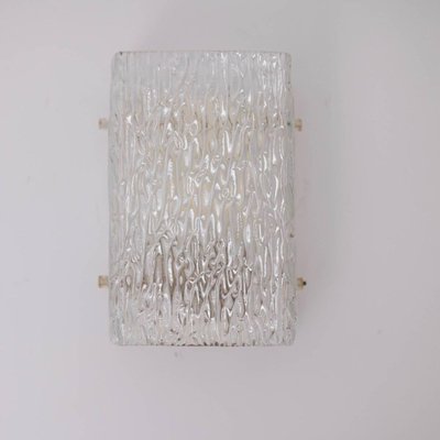 Ice Glass Sconce of Wall Light from Kalmar, 1960s-VLZ-632052