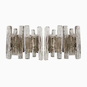 Ice Glass Sconces from Kalmar, Set of 2-GYX-1078859