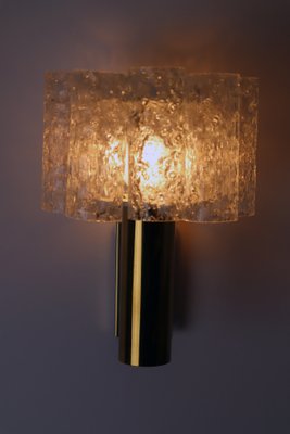 Ice Glass Tube Wall Lamp from Doria Leuchten, 1970s-ESB-1421406