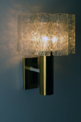 Ice Glass Tube Wall Lamp from Doria Leuchten, 1970s-ESB-1421406