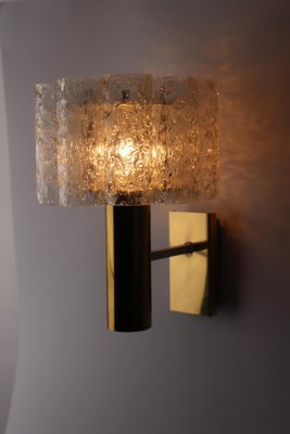 Ice Glass Tube Wall Lamp from Doria Leuchten, 1970s-ESB-1421406