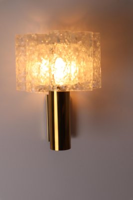 Ice Glass Tube Wall Lamp from Doria Leuchten, 1970s-ESB-1421406