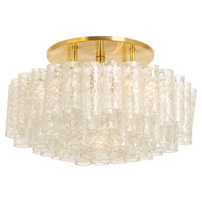 Ice Glass Tubes Chandelier from Doria, Germany, 1960s-UGR-1096526