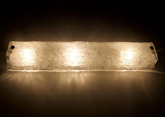 Ice Glass Vanity Wall Light, 1960s-OWS-1416195