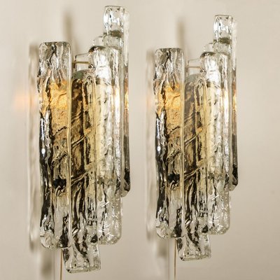 Ice Glass Wall Sconce, Austria, 1970s-VDW-824830