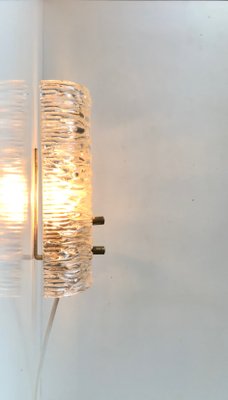 Ice Glass Wall Sconce by J. T. Kalmar, 1960s-LCR-925990