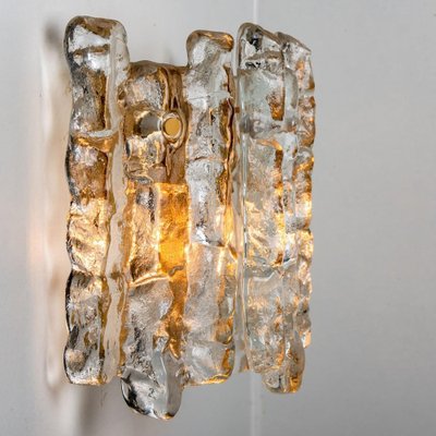 Ice Glass Wall Sconce by J.T. Kalmar for Kalmar, 1970s-VDW-1353406