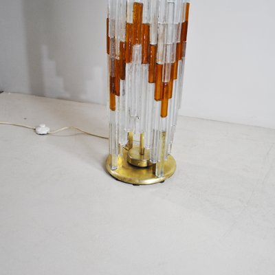 Ice & Orange Murano Glass Floor Lamp by Albano Poli for the Poliarte-JQO-1155122