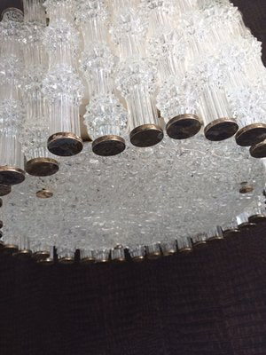 Ice Texture Crystal Drum Primat Chandelier from Kaiser Idell / Kaiser Leuchten, 1950s-RQV-822334