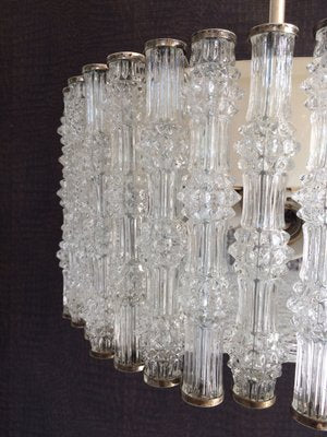 Ice Texture Crystal Drum Primat Chandelier from Kaiser Idell / Kaiser Leuchten, 1950s-RQV-822334