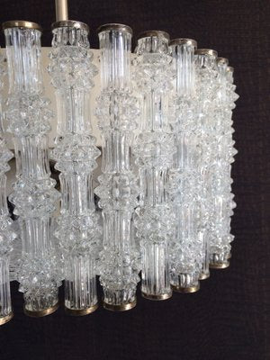 Ice Texture Crystal Drum Primat Chandelier from Kaiser Idell / Kaiser Leuchten, 1950s-RQV-822334