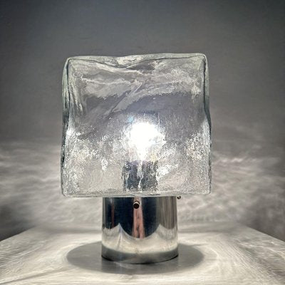 Iced Glass Ceiling Lamp by J.T. Kalmar, 1970s-BGP-2020850