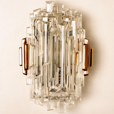 Icicle Glass Wall Sconce Lights, 1960s, Set of 2-VDW-1015930