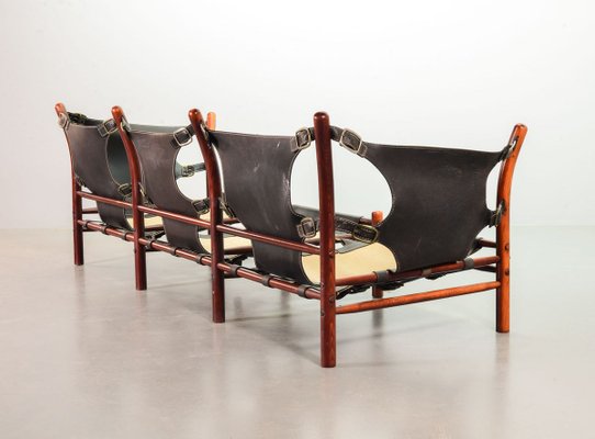 IIona 3-Seater Sofa in Autumn Dessin Fabric & Wood by Arne Norell for Arne Norell AB, 1960s-IXC-810301