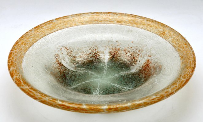 Ikora Art German Glass Bowl by Karl Wiedmann for WMF, 1930s-MJY-1148833