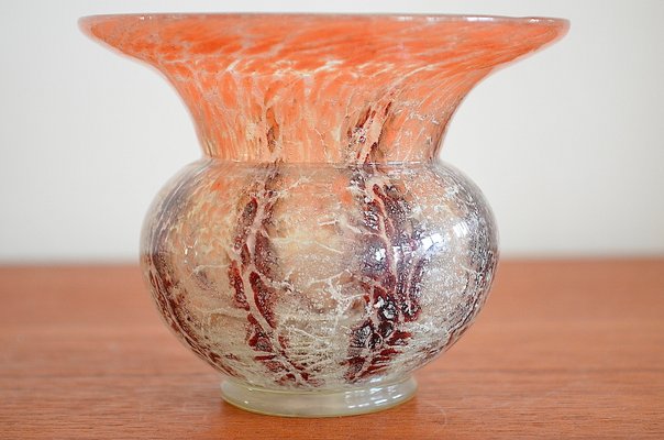 Ikora Glass Vase by Karl Wiedmann for WMF, 1930s-OV-1056949