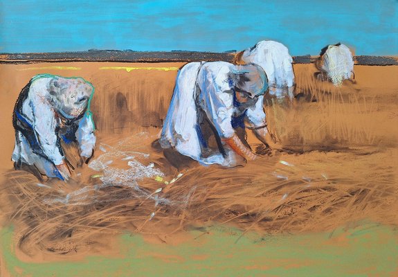 Ilia Balavadze, In the Field, 2024, Mixed Media on Paper-CHG-2037866