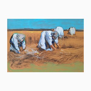 Ilia Balavadze, In the Field, 2024, Mixed Media on Paper-CHG-2037866