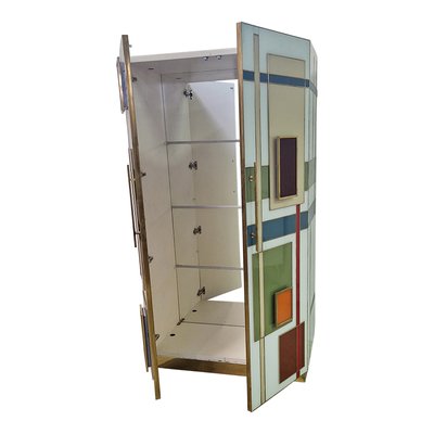 Illuminated and Mirrored Pantry Wardrobe, 1980s-BEW-1766140