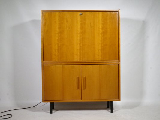 Illuminated Cherry Dressing Table with Folding Function from Hülsta, 1980s-LVS-1779683