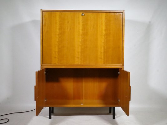 Illuminated Cherry Dressing Table with Folding Function from Hülsta, 1980s-LVS-1779683