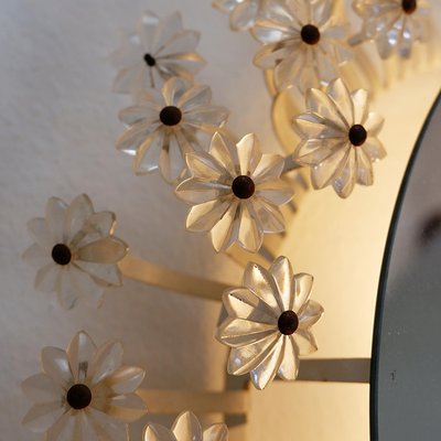 Illuminated Glass Flower Mirror by Emil Stejnar for Rupert Nikoll-NYF-2018898