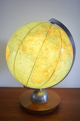 Illuminated Glass Globe from Jro Verlag München, 1950s-OV-1792311