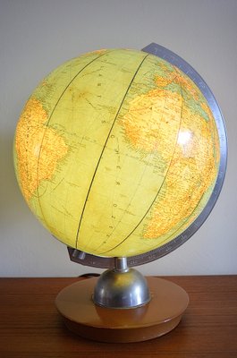 Illuminated Glass Globe from Jro Verlag München, 1950s-OV-1792311