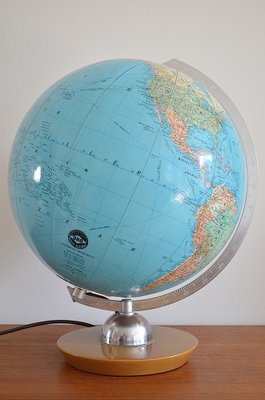 Illuminated Glass Globe from Jro Verlag München, 1950s-OV-1290767