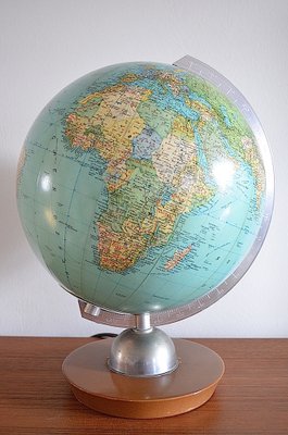 Illuminated Glass Globe from Jro Verlag München, 1950s-OV-1792311