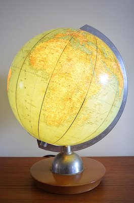 Illuminated Glass Globe from Jro Verlag München, 1950s-OV-1792311