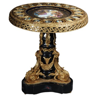 Imperial Center Side Table in Porcelain & Sevres Style Bronze-FLW-1401730