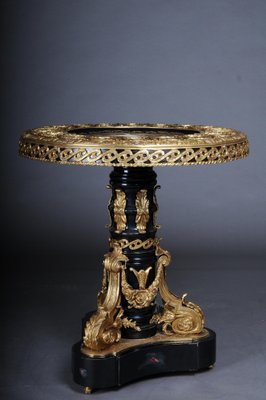 Imperial Center Side Table in Porcelain & Sevres Style Bronze-FLW-1401730