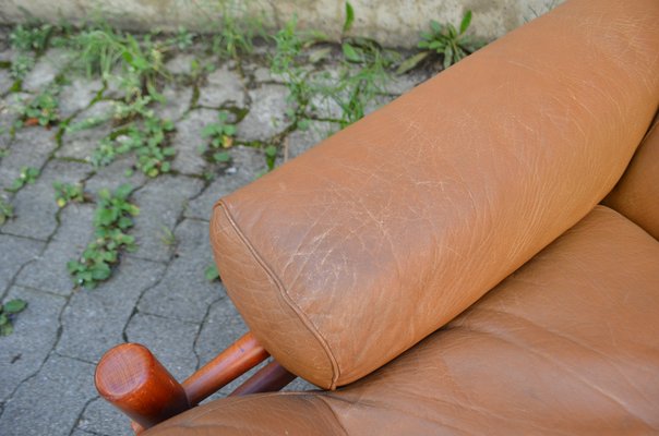 Inca Lounge Chair in Cognac Leather by Arne Norell for Arne Norell AB, 1970s-UF-1704000