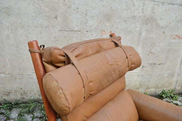 Inca Lounge Chair in Cognac Leather by Arne Norell for Arne Norell AB, 1970s-UF-1704000