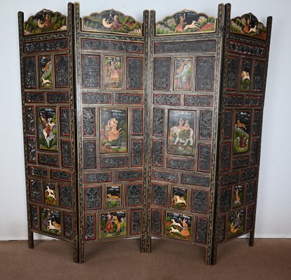 Indian Four-Part Screen, Rajasthan, Early 1900s-RVK-1409209